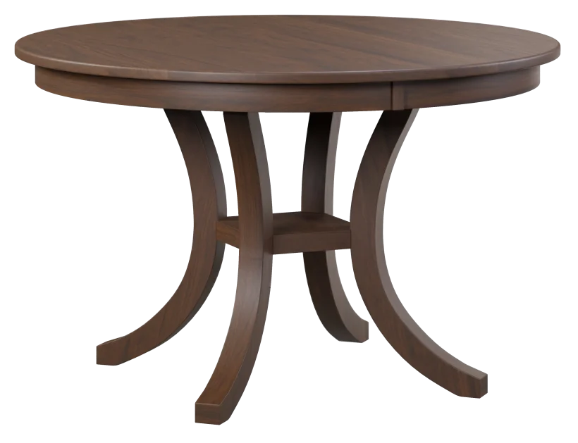 Amish Oak Harbor Round Pedestal Table - 016-LE5793