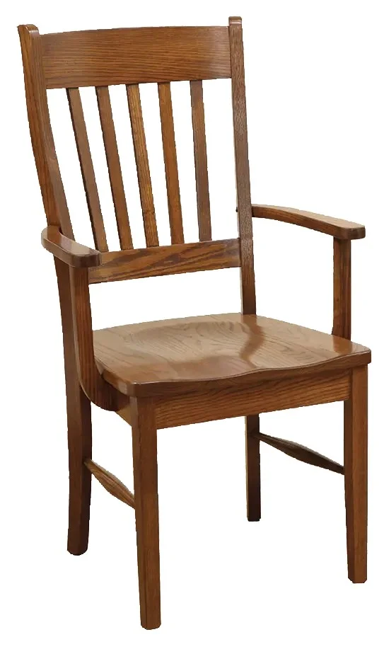 Amish Shaker Arm Chair - No, , , , , Oak, OCS113 Michael's Cherry Amish Shaker Arm Chair - 016-PE903