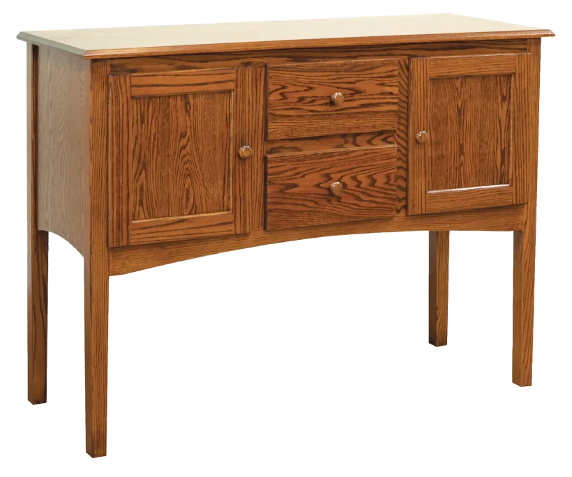 Amish Shaker Side Board - No, , , , , Oak, OCS113 Michael's Cherry, Wood knobs, KR15, Wood knobs, KR15 Amish Shaker Side Board - 016-PE983