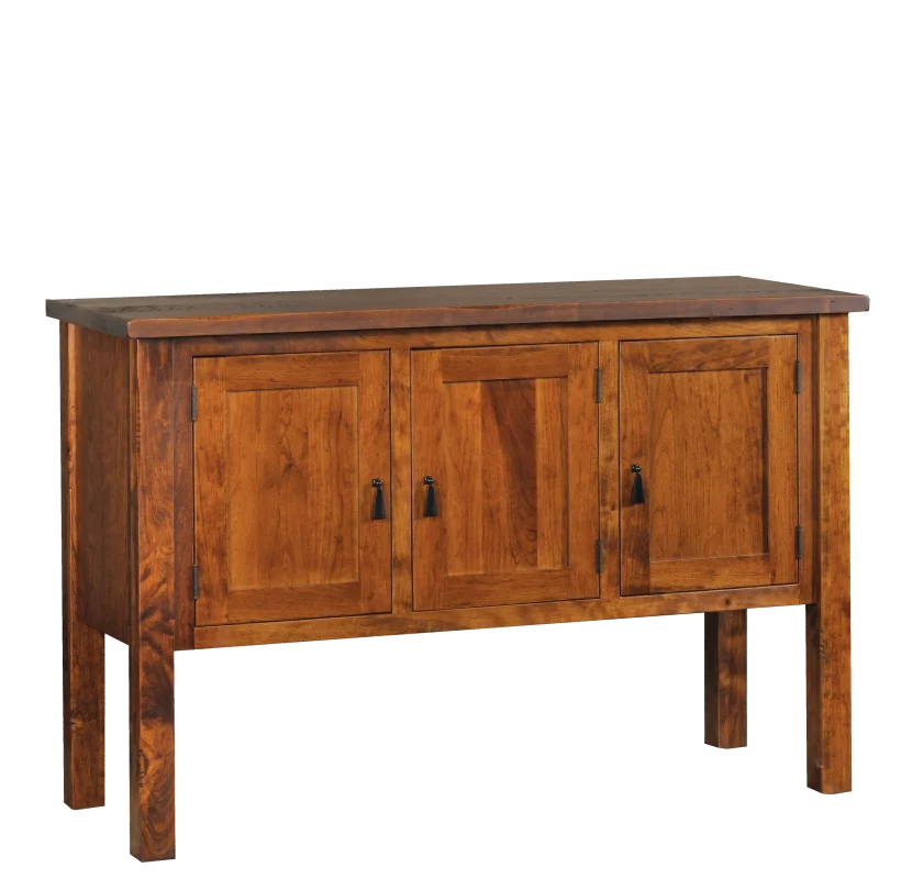Amish Sadler Mission Server - No, , , , , Rustic Cherry, OCS113 Michael's Cherry, Bronze Knobs, K4218-ORB Amish Sadler Mission Server - 016-PJ4150