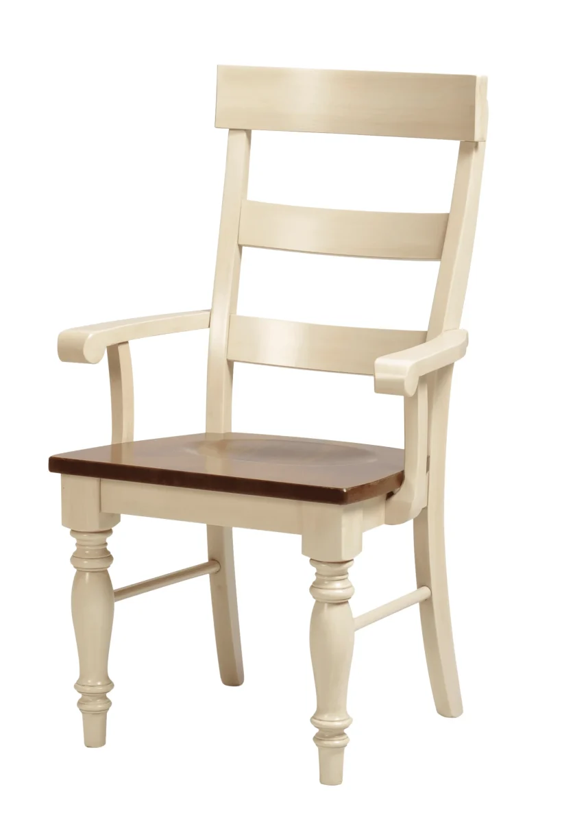 Amish Addison Arm Chair - Yes, Brown Maple, Addison Paint Glaze, Rustic Cherry, OCS113 Michael's Cherry, , Amish Addison Arm Chair - 016-XA637