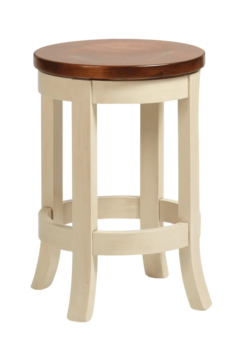 Amish Addison Barstool - Yes, Brown Maple, Addison Paint Glaze, Rustic Cherry, OCS113 Michael's Cherry, , Amish Addison Barstool - 016-XA658-57