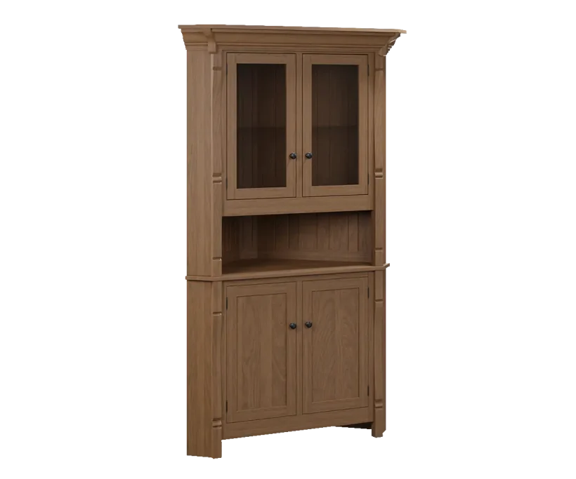 Amish Ashville Corner Hutch, Top Only - 016-XP744