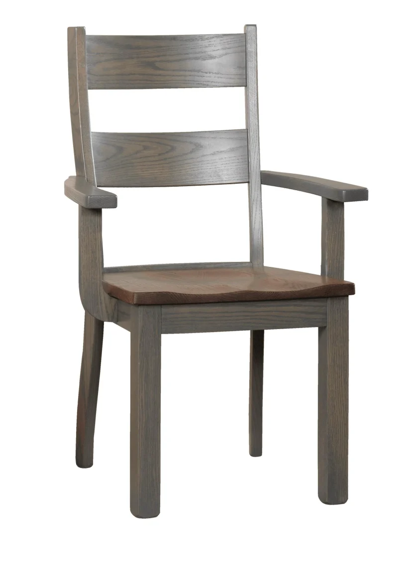 Amish Barnwood Arm Chair - 016-YX5674