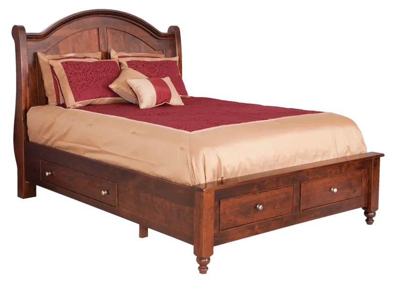 Amish Duchess Sleigh Bed - 017-ZTC233