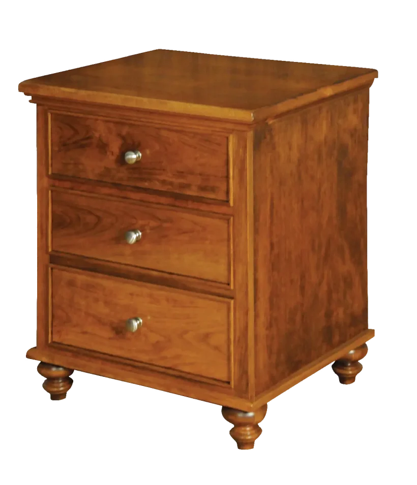 Amish Duchess Nightstand with 3 Drawers - 017-ZTC254