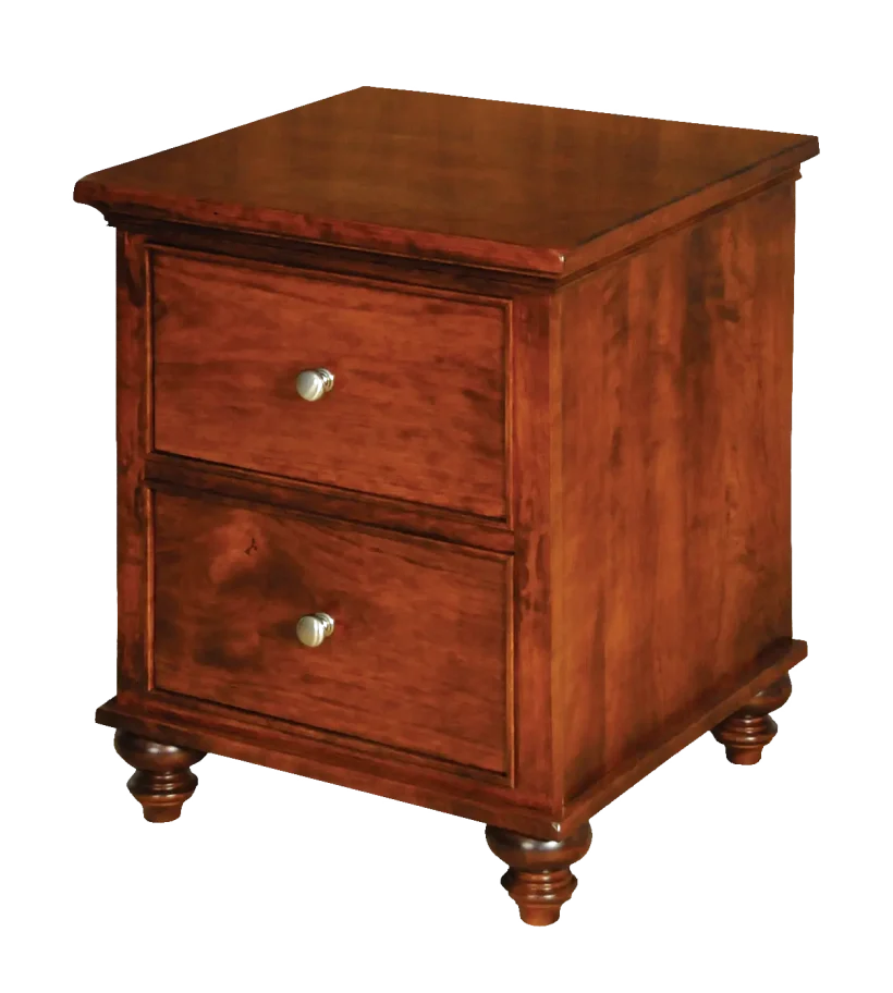 Amish Duchess Nightstand with 2 Drawers - 017-ZTC257