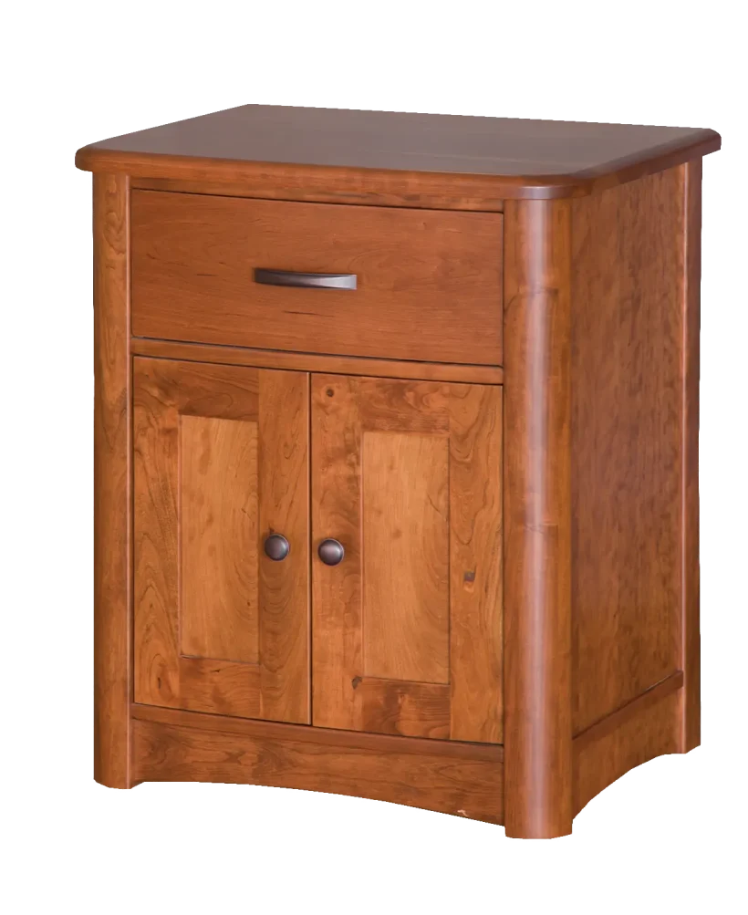 Amish Meridian Nightstand with 2 Door and 1 Drawer - 017-ZTC853