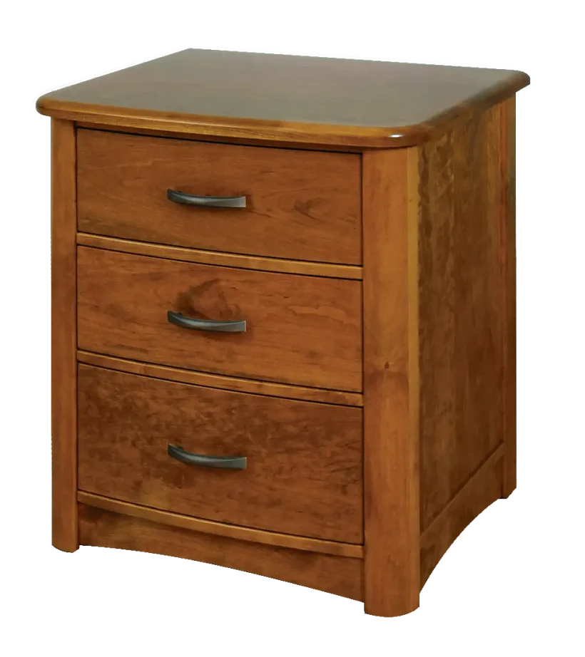 Amish Meridian Nightstand with 3 Drawer - 017-ZTC854