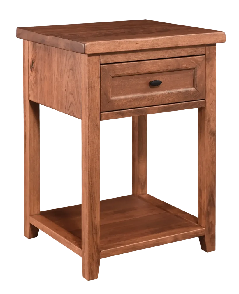 Amish Farmhouse 1 Drawer Nightstand with Shelf - 017-ZTC9350