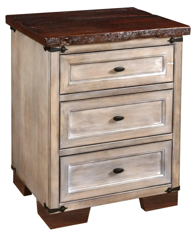 Amish Farmhouse Heritage 3 Drawer Nightstand - 017-ZTC9354-O