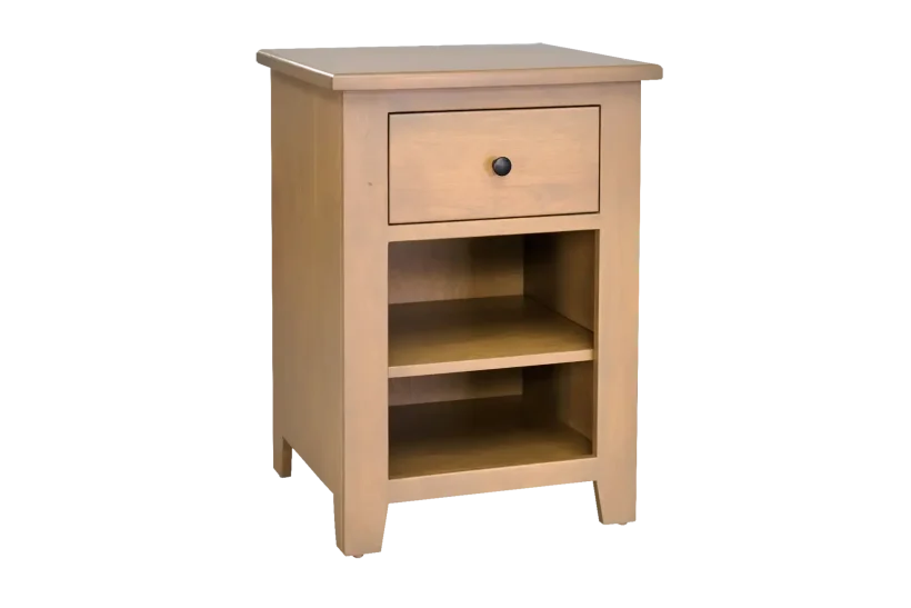 Amish Charland 1 Drawer Nightstand with Adjustable Shelf - 017-ZTC9458