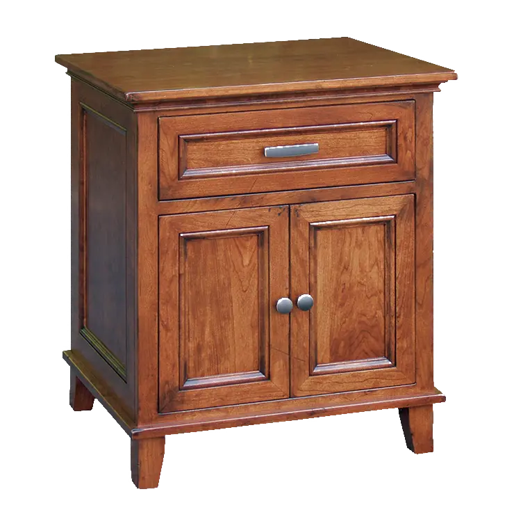 Amish Brooklyn Nightstand with 1 Drawer, 2 Doors - 017-ZTC953