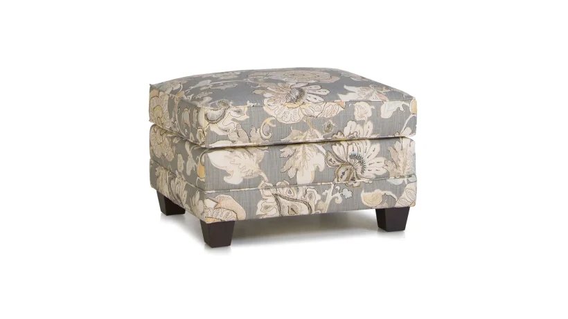 Style 366 Ottoman - Fabric, , Tan Solids, , 461404GR10, Beechwood, No Nailhead Style 366 Ottoman - 034-366-40