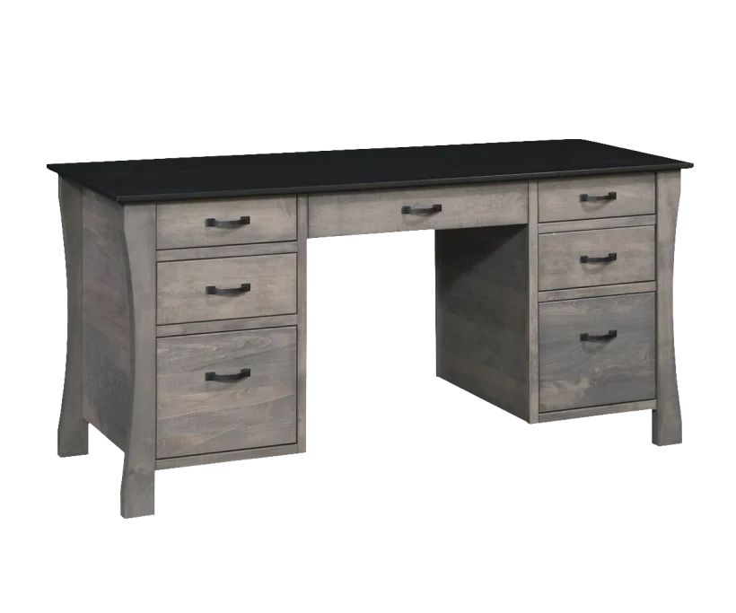 Amish Kapernaum Double Pedestal Desk - 046-H-134A
