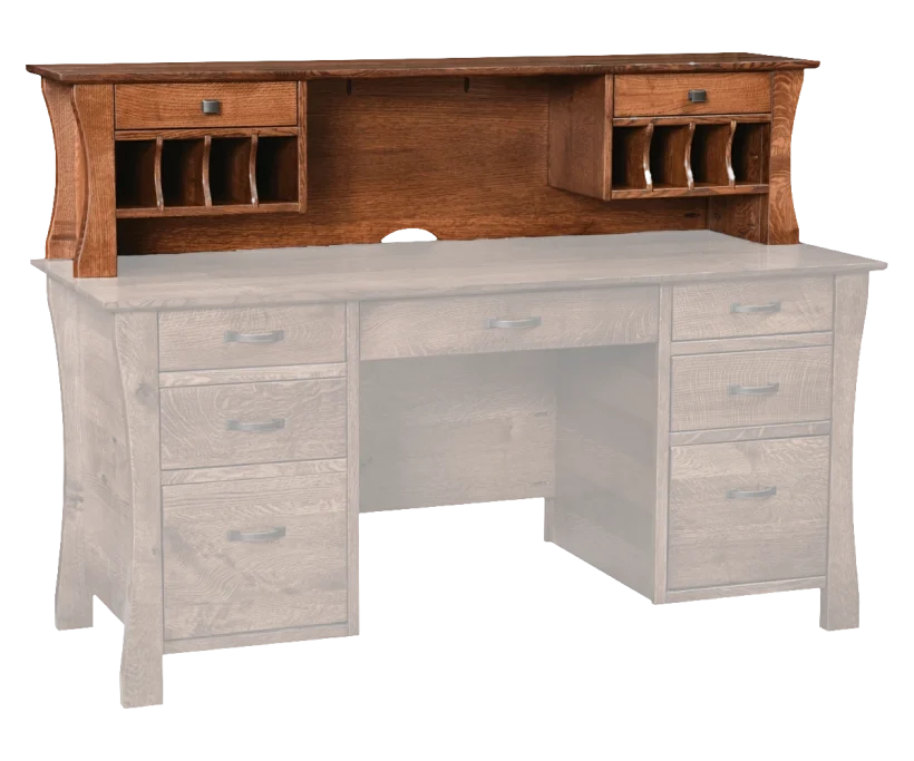 Amish Kapernaum Hutch Top (Finished Back Included) - 046-H-143E