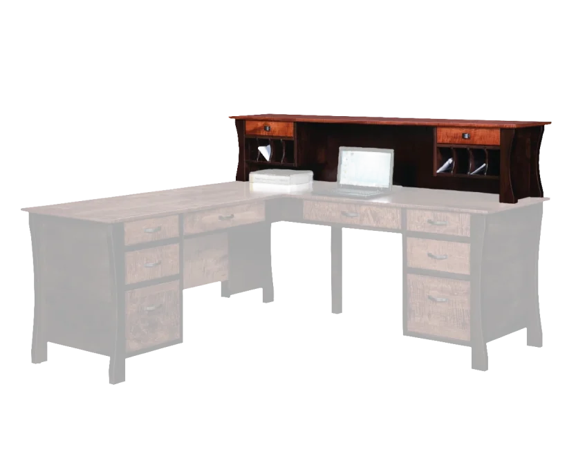 Amish Kapernaum Hutch Top (Finished Back Included) - 046-H-144E