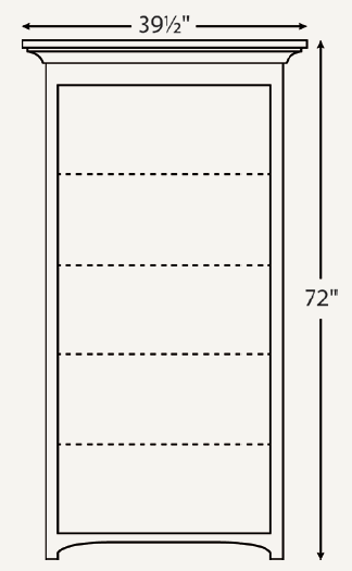 Amish Mission 36" Open Bookcase (Drawing) - No, , , , , Oak, OCS103 Mx Amish Mission 36" Open Bookcase (Drawing) - 046-JYZ-69-L