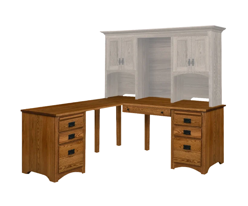 Amish Mission Corner Computer Desk - 046-JZA