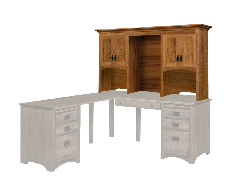 Amish Mission Hutch for 72" Desk - 046-JZAE-833