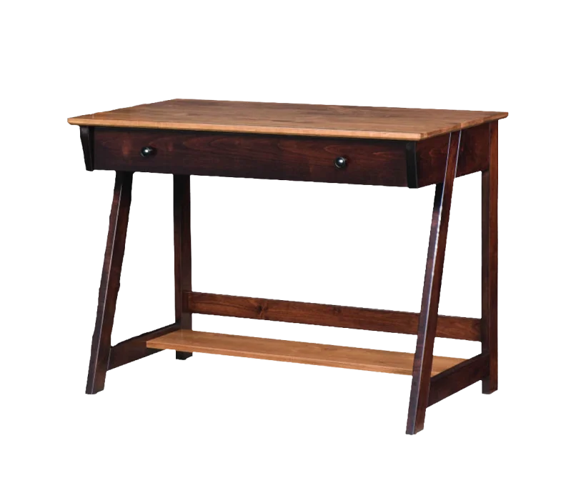 Amish Timberline Laptop Desk - Yes, Rustic Cherry, FCN3031 Tawny, Brown Maple, OCS228 Rich Tobacco, , , Black Knobs, D523-BL Amish Timberline Laptop Desk - 046-QIA-434