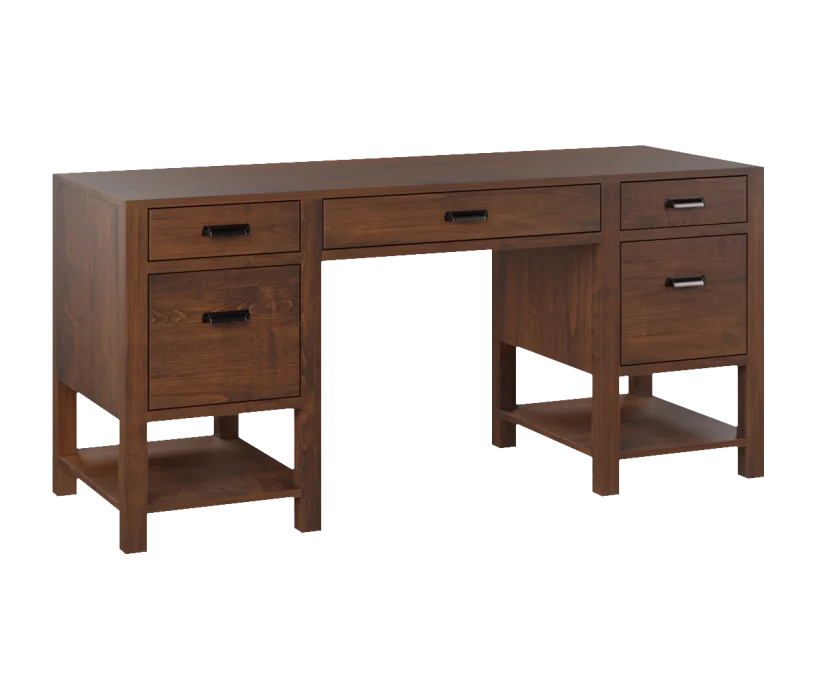 Amish Wakefield Double Pedestal Desk - 046-T935A