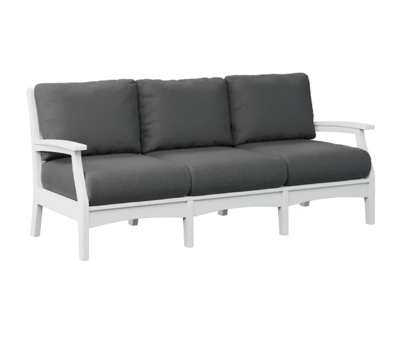 Classic Terrace Sofa by Berlin Gardens - White, Rumba Canvas Classic Terrace Sofa by Berlin Gardens - 191-CTS8034