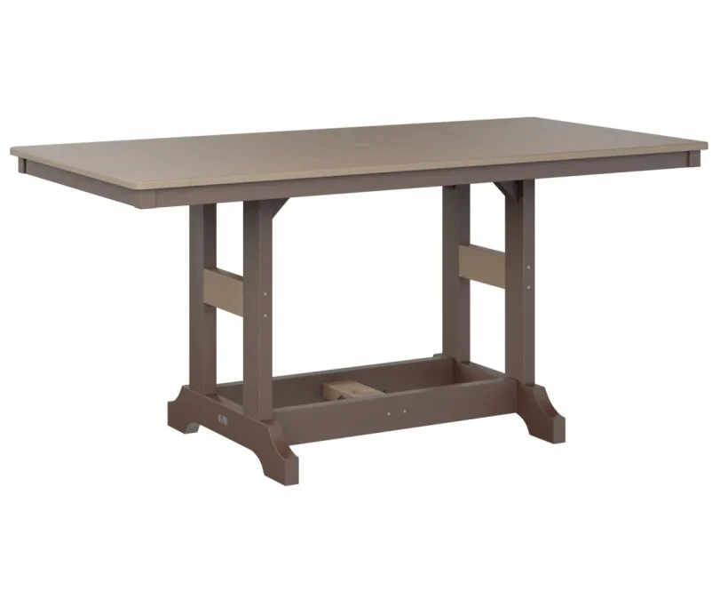 Garden Classic 33" X 66" Rectangular Dining Table by Berlin Gardens - Weatherwood, Chocolate Brown Garden Classic 33" X 66" Rectangular Dining Table by Berlin Gardens - 191-GCRT3366D