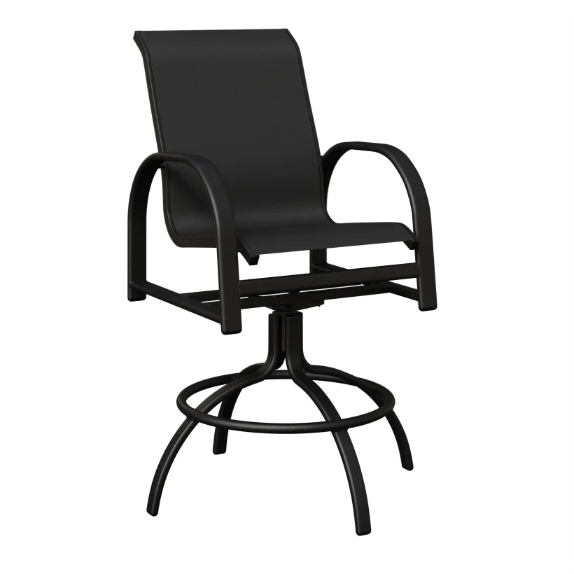 Murphy Aluminum+Sling Swivel Bar Chair by Berlin Gardens - 191-MSBS