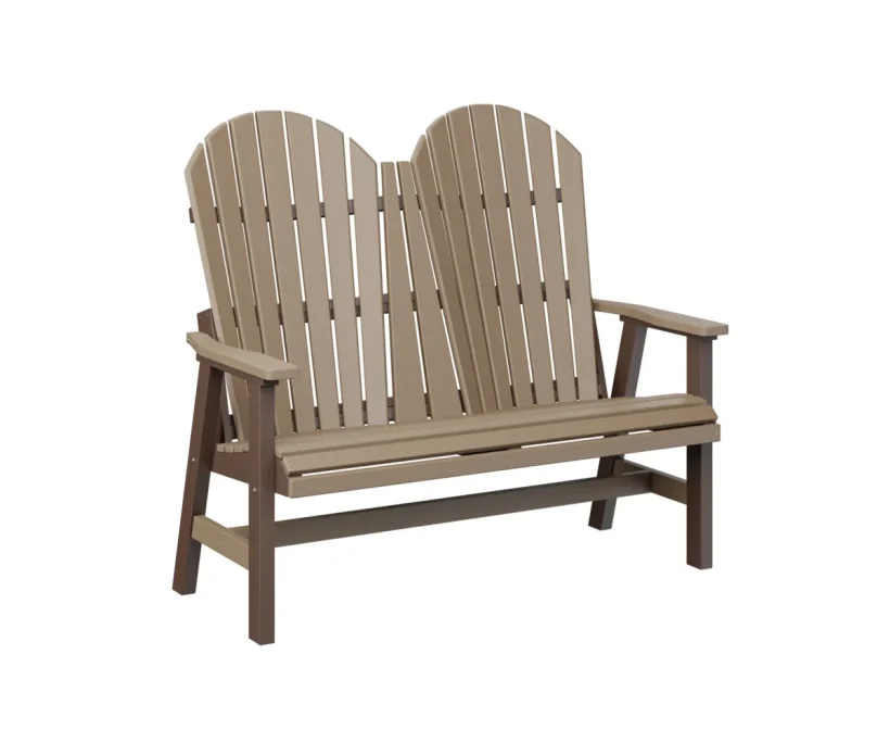 Comfo Back Loveseat by Berlin Gardens - Weatherwood, Chocolate Brown Comfo Back Loveseat by Berlin Gardens - 191-PCLS4800