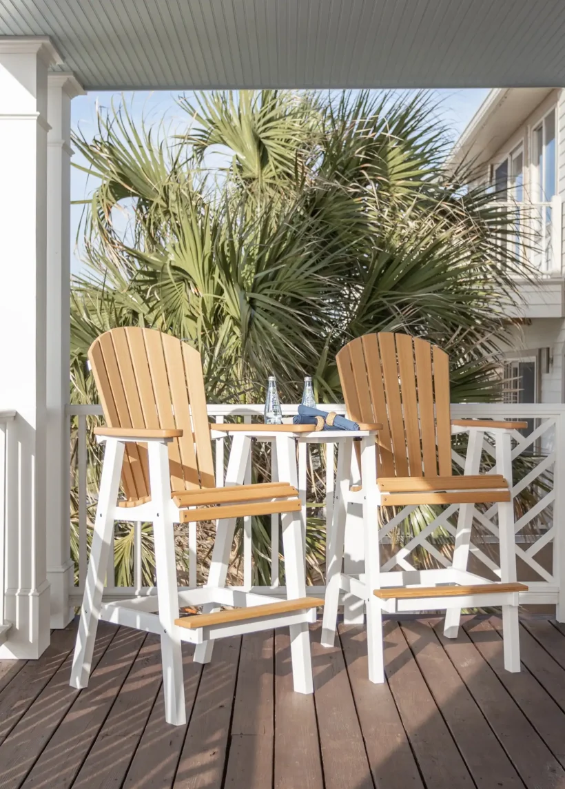 Comfo Back Extra Tall Chair by Berlin Gardens - Natural Teak, White Comfo Back Extra Tall Chair by Berlin Gardens - 191-PEXTC2139