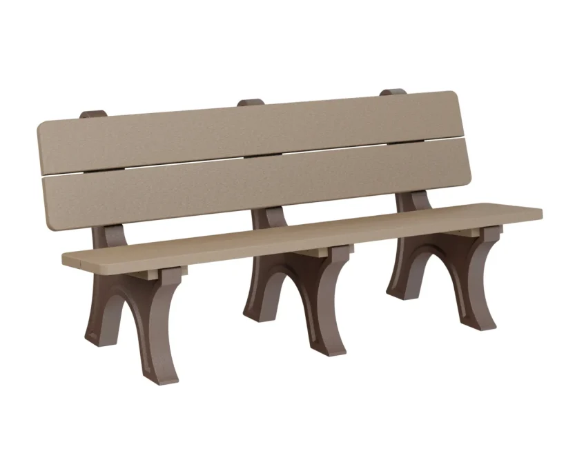 Park Bench by Berlin Gardens - Weatherwood, Chocolate Brown Park Bench by Berlin Gardens - 191-POPB3472