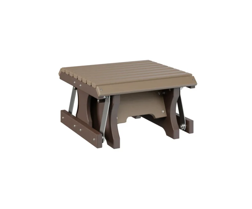 Gliding Footstool by Berlin Gardens - Weatherwood, Chocolate Brown Gliding Footstool by Berlin Gardens - 191-PVGF2100