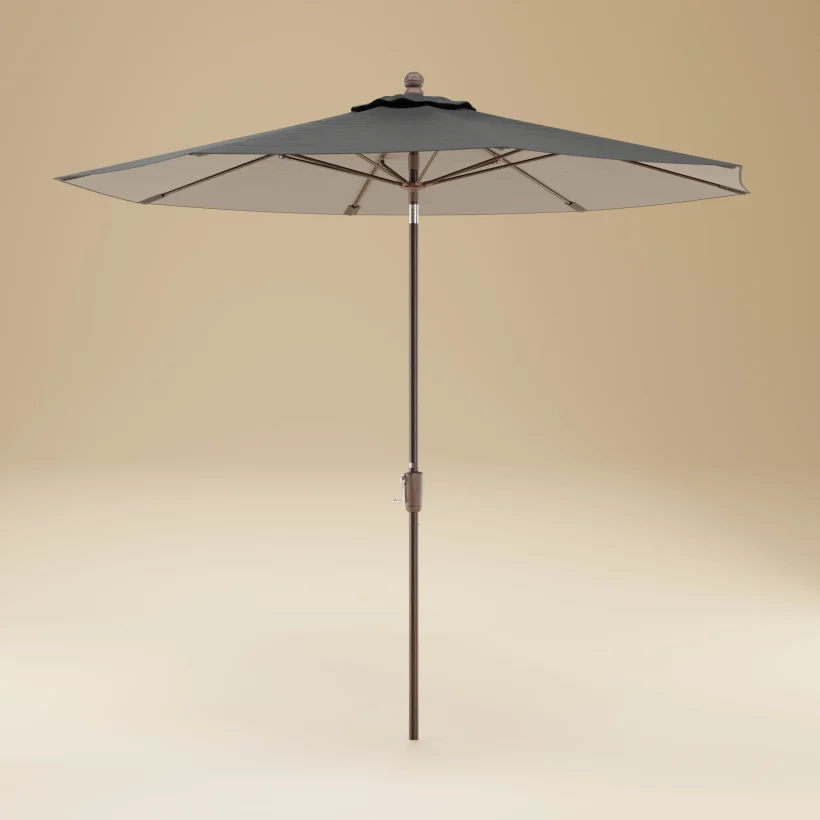 9' Umbrella Fiberglass/Auto by Berlin Gardens - Blend Linen 9' Umbrella Fiberglass/Auto by Berlin Gardens - 191-UFAUTO9
