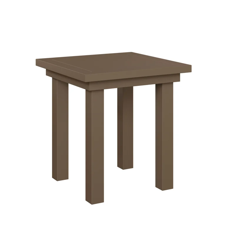 Vida Aluminum End Table by Berlin Gardens - Clay Vida Aluminum End Table by Berlin Gardens - 191-VAET1819