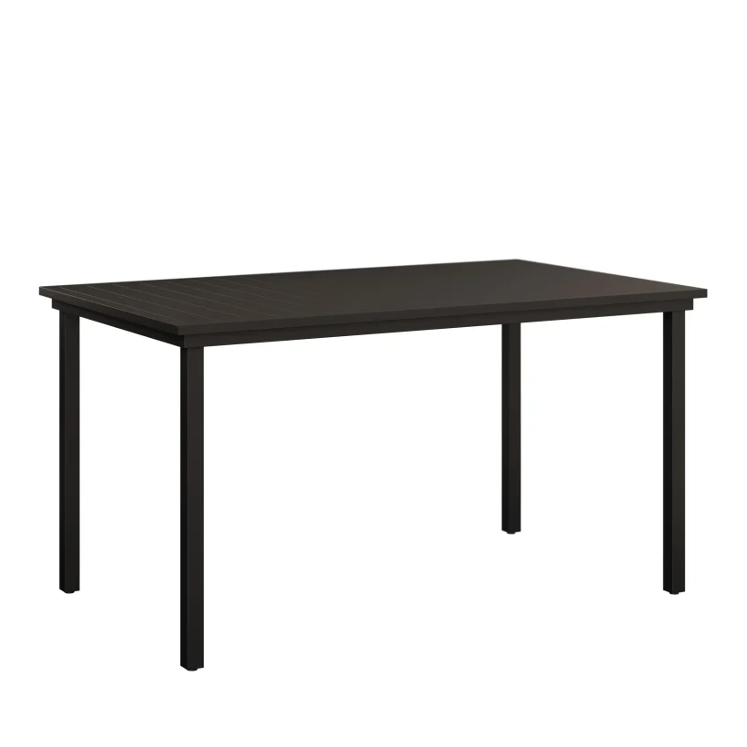 Vida 44" X 73" Aluminum+Poly Bar Table by Berlin Gardens - Black, Black Vida 44" X 73" Aluminum+Poly Bar Table by Berlin Gardens - 191-VPRT4473B