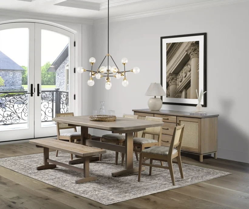 Amish Provence Trestle Dining Table - 281-422-QXYIB