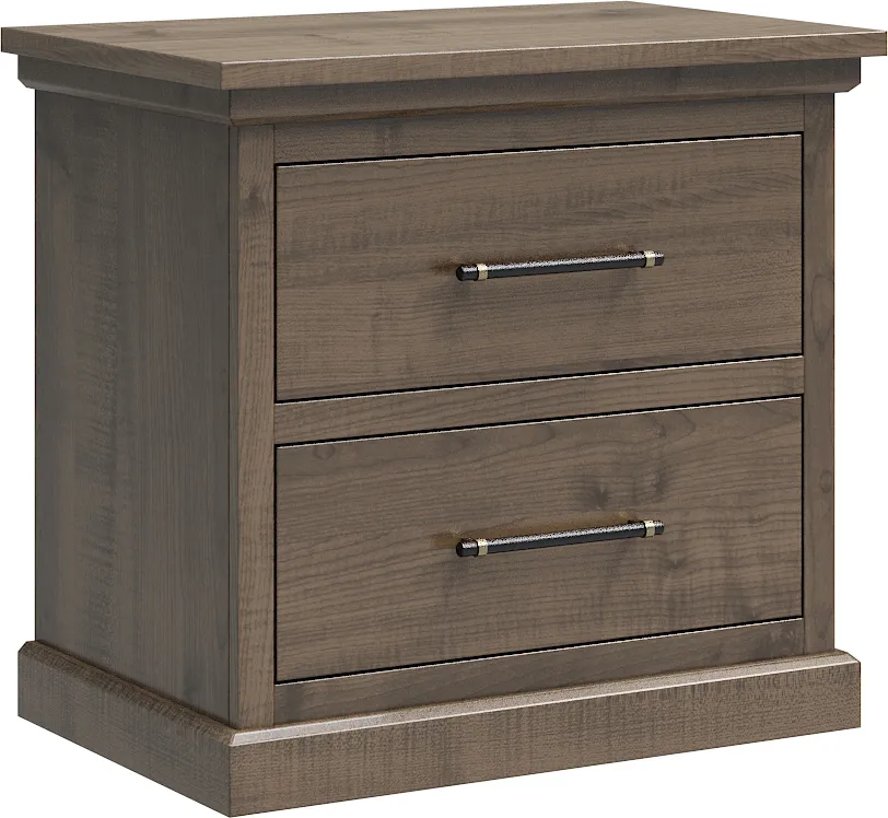 Amish Santorini Solid Hardwood Bedroom 2-Drawer Nightstand - 281-472-6342515A