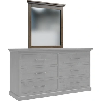 Amish Santorini Solid Hardwood Bedroom Dresser Mirror Only - 281-472-PJ