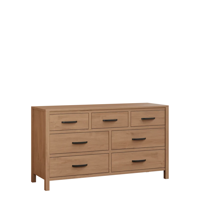 Amish Amanda Solid Hardwood Bedroom 7-Drawer Dresser - 281-478-935367