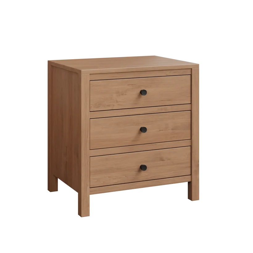 Amish Amanda Solid Hardwood Bedroom 3-Drawer Nightstand - 281-479-5953516AO