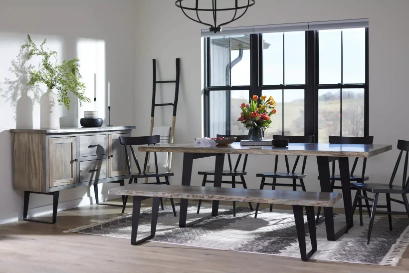 Amish Ashford Live Edge Dining Table - 281-493-QXYIB