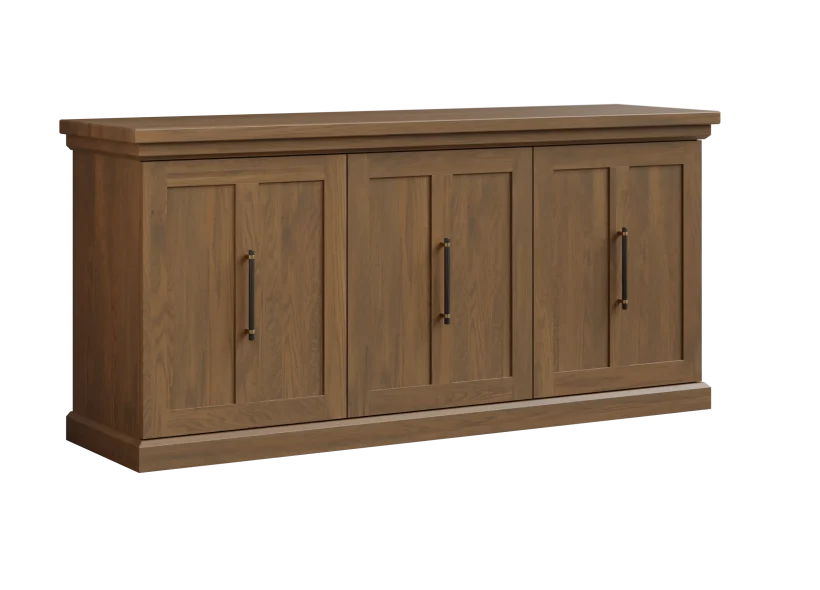 Amish Santorini Solid Hardwood Dining Server - No, , , , , Rustic White Oak, FC32786 Lightbrown, Black Pulls, 5128-MBBG Amish Santorini Solid Hardwood Dining Server - 281-518-0553676A