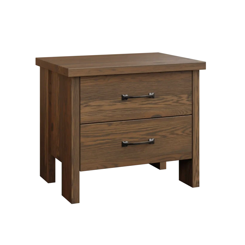 Amish Cheyenne Solid Hardwood Bedroom 2-Drawer Nightstand - 281-528-595559