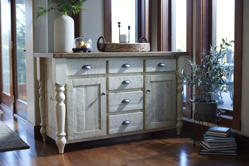 Amish Farmhouse Solid Hardwood Dining Server - 281-543-695793