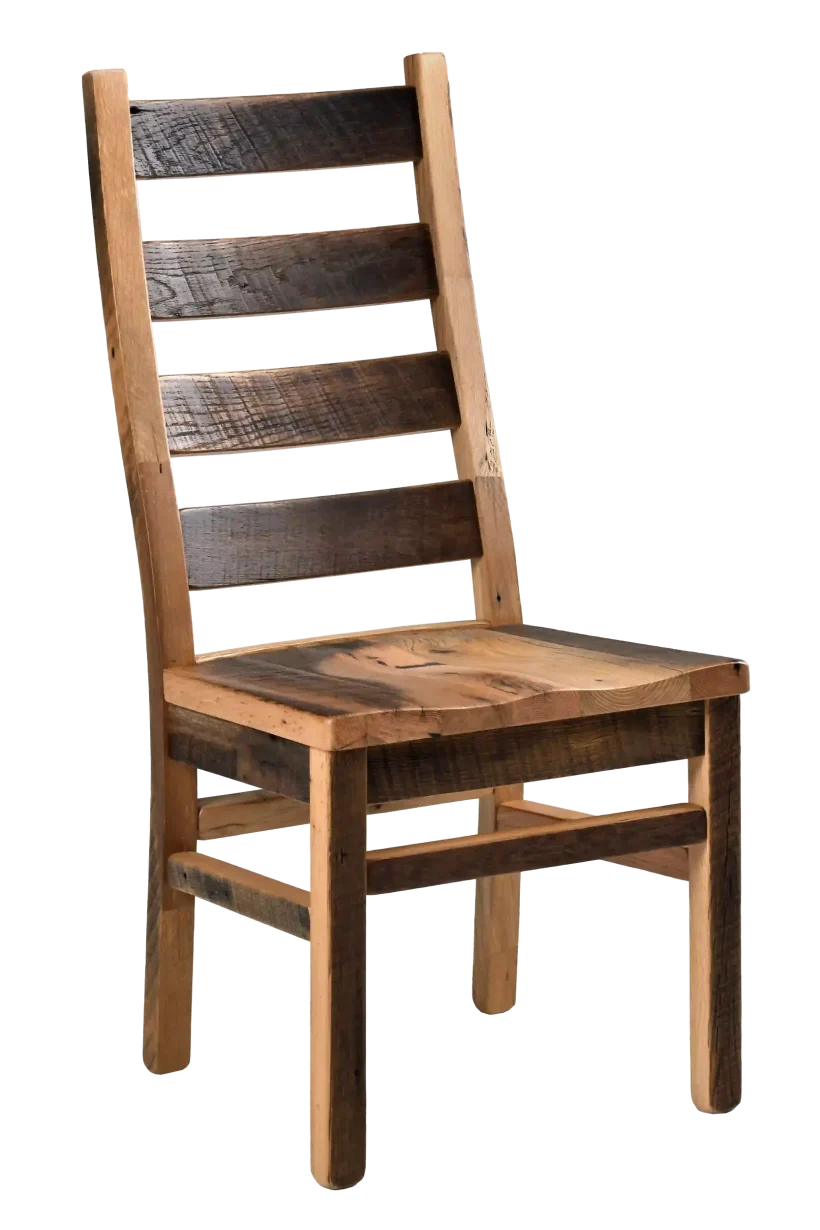 Amish Ladderback Solid Hardwood Dining Side Chair - 281-568-IPZ