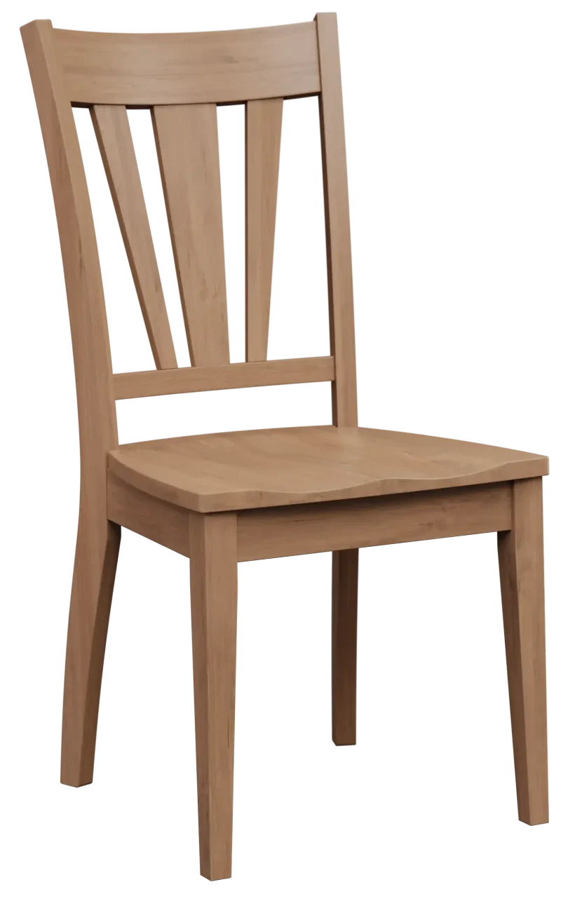 Amish Dayton Solid Hardwood Dining Side Chair - No, , , , , Brown Maple, D22N08963 Sandstone Amish Dayton Solid Hardwood Dining Side Chair - 281-682-APZ