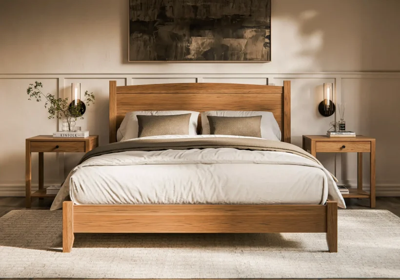 Amish Amanda Solid Hardwood Bedroom Arch Bed - 281-XOZE-MXKBI-YBA