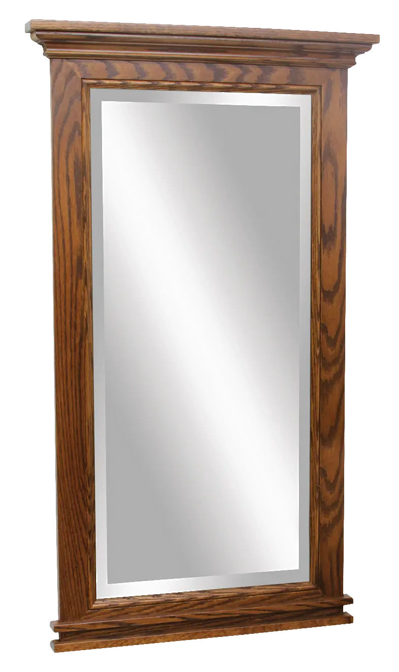 Amish Brooklyn Portait Tall Wall Mirror - Rustic Cherry, OCS113 Michael's Cherry Amish Brooklyn Portait Tall Wall Mirror - 017-ZTC5705