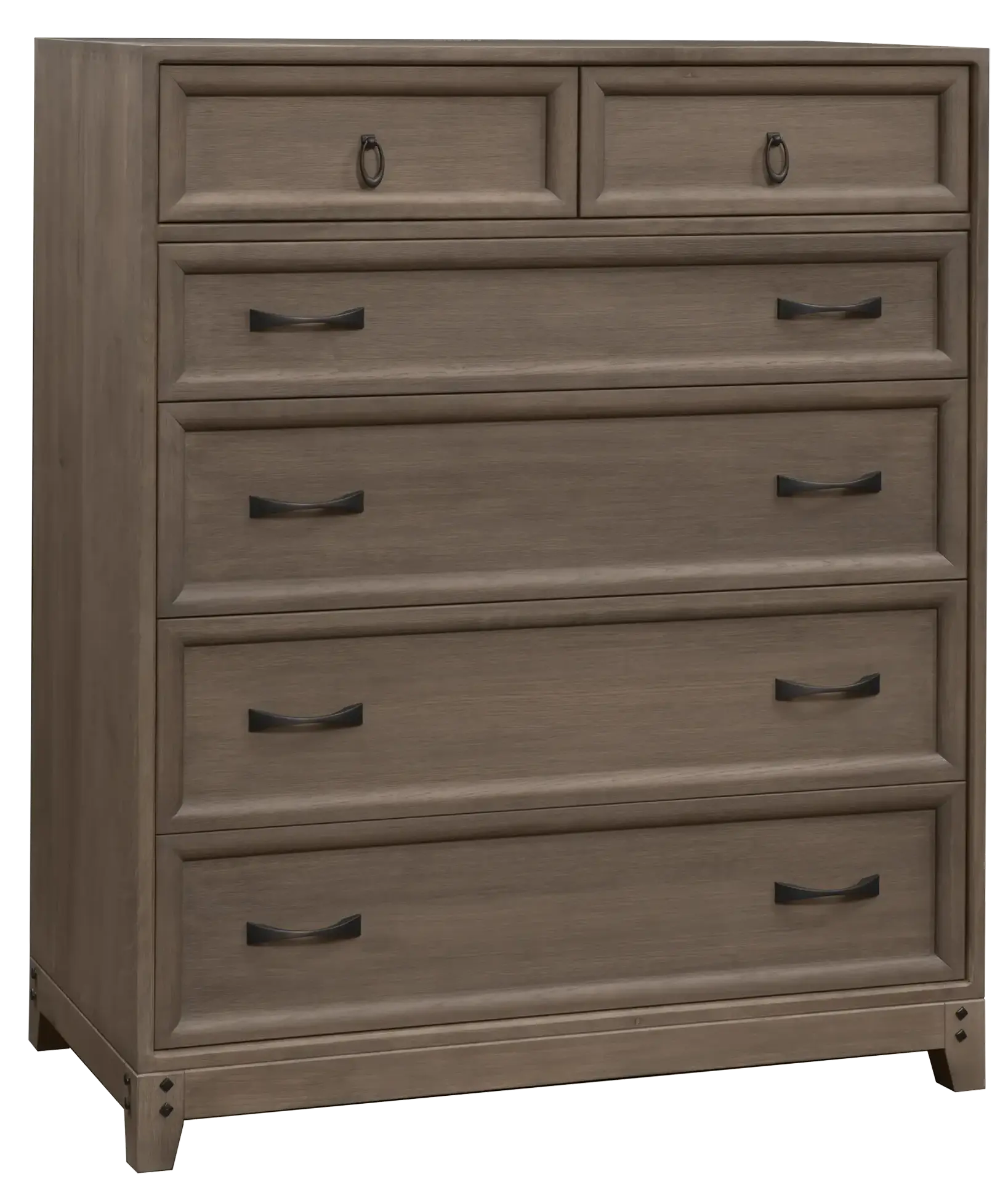 Amish Glendale 6 Drawer Chest - Rustic QSWO, SP10 Barnwood, Bronze Knobs, P3191-DAC, Bronze Pulls, K525-96-DBAC Amish Glendale 6 Drawer Chest - 017-ZTC8464